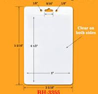 Bigger Size Vertical Clear Plastic Badge Holders: 3"(W)x4 1 ...