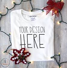 Christmas Mockup Blank T Shirt Mockup Photo Mockup For Svg Etsy In 2020 Shirt Mockup Clothing Mockup Svg