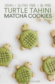 Tahini Turtle Cookies Vegan Gluten Free Wfpb Aperitifs Festifs Cookie Vegan Dessert Sans Farine