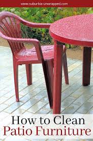How To Clean Patio Furniture And Enjoy Your Outdoor Space Cleaning Patio Furniture Clean Patio Plastic Outdoor Furniture
