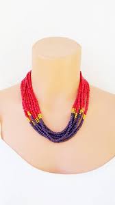 Red And Purple Bead Necklace Jewelry Beads Homemade Jewelry Purple Bead Necklace Homemade Jewelry Beaded Jewelry