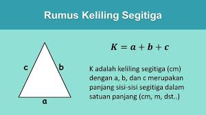 Diketahui 1 kaki = 0,3048 m. Rumus Segitiga Luas Keliling Dan Contoh Soal Pembahasannya