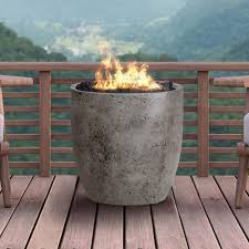 The shine company sevilla 18 in. Pentola 2 Concrete Gas Fire Column 24 Boxhill Co Llc The Pentola 2 Concrete Gas Fire Pit 24 Inch Offers Gas Firepit Glass Fire Pit Concrete Fire Pits