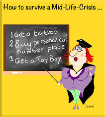 Woman Midlife Crisis Cartoon Mid Life Crisis Women Humor Touching Words