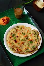 Rava Uttapam Healthy Indian Breakfast Breakfast Recipes Indian Indian Breakfast Healthy Indian Snacks