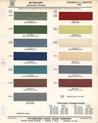 Paint Chart From Ppg Shows Paint Chip Colors That Were Used