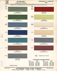 Paint Chart From Ppg Shows Paint Chip Colors That Were Used
