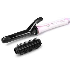 Huachi Curling Iron Brush 1 1 4 Inch Ceramic 3 In 1 Hair Curler Travel Dual Voltage Professional Curling Wands 1 Inch Auto Wand Curls Hair Curlers Hair Tools
