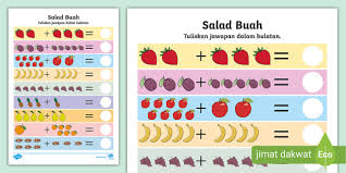 Lembaran Kerja Matematik Latihan Tambah Tahun 1