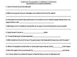 National Geographic Colliding Continents Video Follow Along By Bmw2182 Teaching Resources Tes English Grammar National Geographic English Study