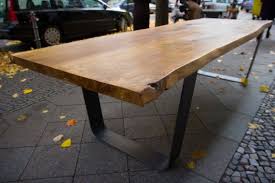 Greenforest dining table 47.2 rectangle kitchen room table modern industrial wooden leisure coffee table with metal legs for family living room computer desk, walnut. Slab Oak Table Large Solid Oak Tabletop On By Hardmandesignbuild Oak Dining Table Oak Table Dining Room Table