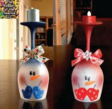 Shop for wine glass candle holder online at target. Christmas Wine Glasses Christmas Wine Glasses Wine Glass Candle Holder Wine Glass Crafts Cute766