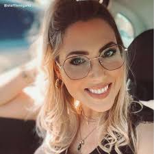 Lilly Rosa-Schwarz Geometrisch Brille