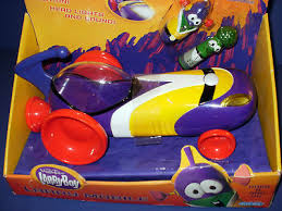 Veggie Tales~LARRY MOBILE RACE CAR~Lights & Sound~Super Larry~Alfred~New In  Box