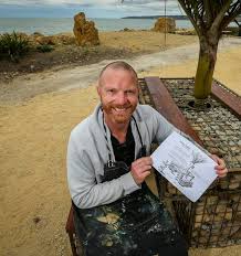 Fronds, food, friends and family: Local artist turns tables and heads with  NZ-first installation in Hawke's Bay