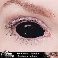 Image result for black sclera contacts