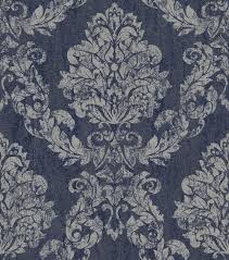 Giorgio By Albany Navy Wallpaper Wallpaper Direct Navy Wallpaper Gold Metallic Wallpaper Damask Pattern
