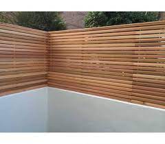 1.8m x 1.5m pressure treated contemporary double slatted fence panel. Top 5 Most Popular Types Of Fence Panels Contemporary Fencing