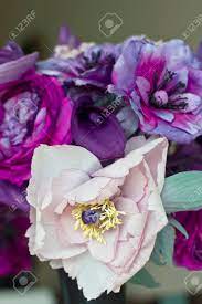 Pink and black artificial flowers. Bouquet Of Pink And Purple Peonies Artificial Flowers Made Of Silk In The Black Vase Stock Photo Picture And Royalty Free Image Image 96733022