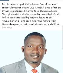 University of Nairobi students have barricaded State House Road right  opposite YMCA and are throwing stones at cars, stay clear and avoid that  road.