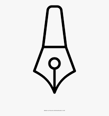 Today's tutorial is all about adding white highlights to embellish art. Calligraphy Pen Coloring Page Line Art Hd Png Download Kindpng