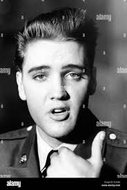 Elvis presley year Black and White Stock Photos & Images