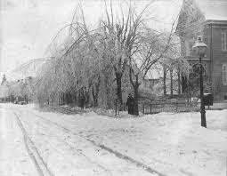 We See A Photo From Feb 22 1902 Showing The Corner Of Present Day North Main Street And Maple Avenue The Ruts On The Left Were On Photo Hail Storm Hometown