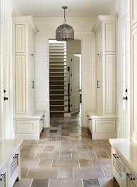 Mudroom With Separate Lockers Transitional Entrance Foyer Mudroom Design Home Foyer Flooring
