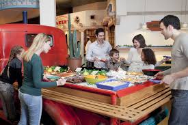 Disney Hotels Santa Fe Family At La Cantina Buffet Disneyland Paris Disney Paris Disney Hotels Hotel Santa Fe