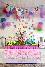 Theme 1st Birthday Celebration Theme Birthday Ideas For Kids The Little Owls Themed Party For 1st Birthday Owl Themed Parties Party Themes Birthday