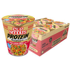 Nissin - Brandclub - Nissin Cup Noodles Protein Ramen, Beef Flavor with  Bone Broth, 16g Protein, 2.54 Ounce Cup (Pack of 6)