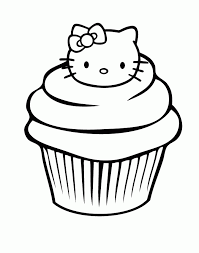Hello kitty cupcake coloring pages. Hello Kitty Cupcake Coloring Pages Coloring Home