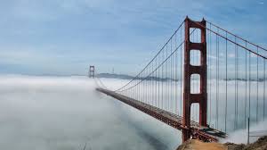 golden gate bridge lost in the fog