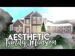 Roblox Bloxburg Aesthetic Family Mansion House Build Youtube Bloxburg Houses Aesthetic Bloxburg Houses Mansions Homes