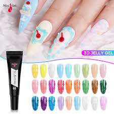 ‫جل الهلام ثلاثية الأبعاد - الكورية الأظافر والأظافر الزجاجية الاتجاه | شركة  Missgel UV Gel Divel Manufaction‬‎