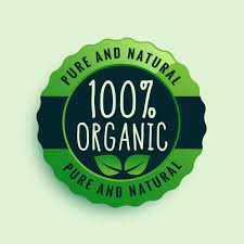 Free Vector 100 Organic Food Certified Label Organic Recipes Organic Food Logo Nutrition Logo