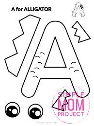 02.06.2021 · free alphabet hats printables. Alphabet Cut And Paste Craft Templates Simple Mom Project Store