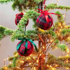 Christbaumkugel Tartan Christbaumkugeln Urlaub Dekorieren Kugel