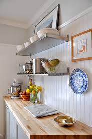 Maybe you would like to learn more about one of these? Kitchen With Beadboard Backsplash And Butcher Block Counters It