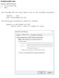 The smtp mail system returned the following error: Exchange Server 2013 Every Day I Learnt