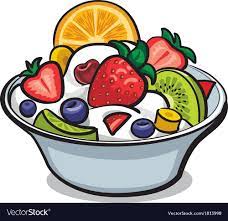 Fruit Yogurt Salad Royalty Free Vector Image Vectorstock Fruit Yogurt Fruit Logo Fruit Cartoon
