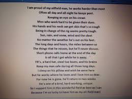 Tweaked This Poem Tonight To Make It Fit My Oilfield Man Oilfield Man Proud Of Me Work Hard