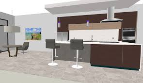 interior modern kitchen free 3d model