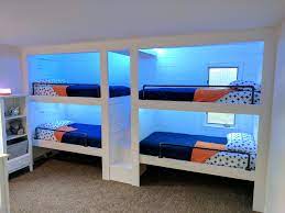 3 Person Bunk Bed Home Construction Diy Bunk Bed Cool Bunk Beds Bunk Beds Built In