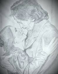 Pencil Drawing Of Timothy Dalton And Zelah Clarke As Mr Rochester And Jane Eyre Pencil Drawings Drawings Artwork