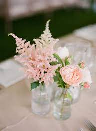 Rosemary Beach Wedding From Kt Merry Photography Wedding Centerpieces Astilbe Wedding Bud Vase Centerpiece