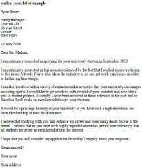 Student Cover Letter Example Job Cover Letter Examples Cover Letter Example Job Cover Letter