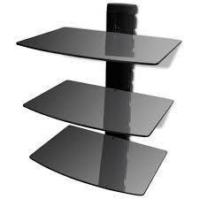 It is our private or small gallery at home in which we can share something lovely to see. Wall Mounted Glass Dvd Shelf Black Insideandoutfurniture Com