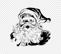Gambar baru diunggah setiap minggu. Santa Claus Natal Hitam Dan Putih Santa Claus Liburan Satu Warna Png Pngegg