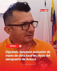 🔴 El diputado Pablo Rojas denunció que las vacantes laborales en la obra  del aeropuerto Santiago Pérez Quiroz están siendo publicadas desde Bogotá,  sin dar prioridad a los trabajadores araucanos. Asegura que